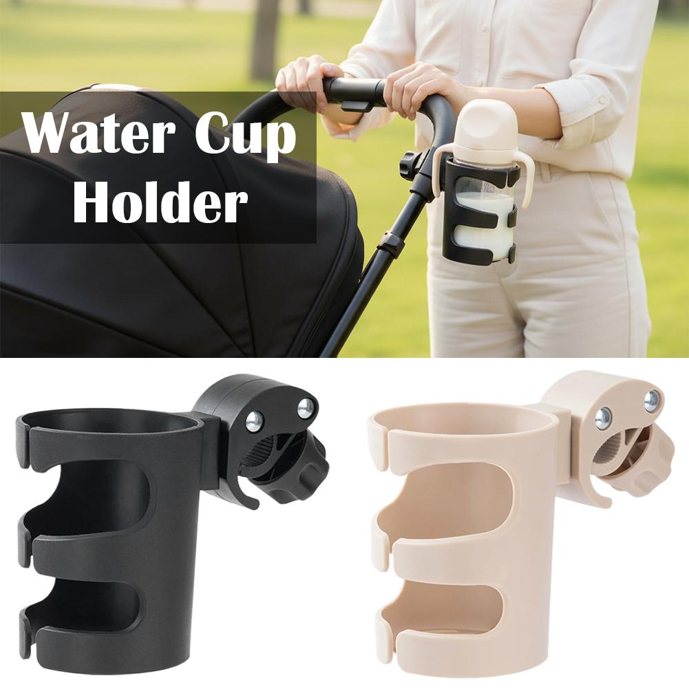 Stroller Accessories - Universeller Kinderwagen-Getränkehalter Fahrrad-Flaschenhalter Verstellbarer Rollstuhl-Getränkehalter Schwarzer