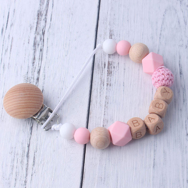 Baby-Schnullerclip mit Holz- u – Baby Pacifier Clip Bewertung und Preis