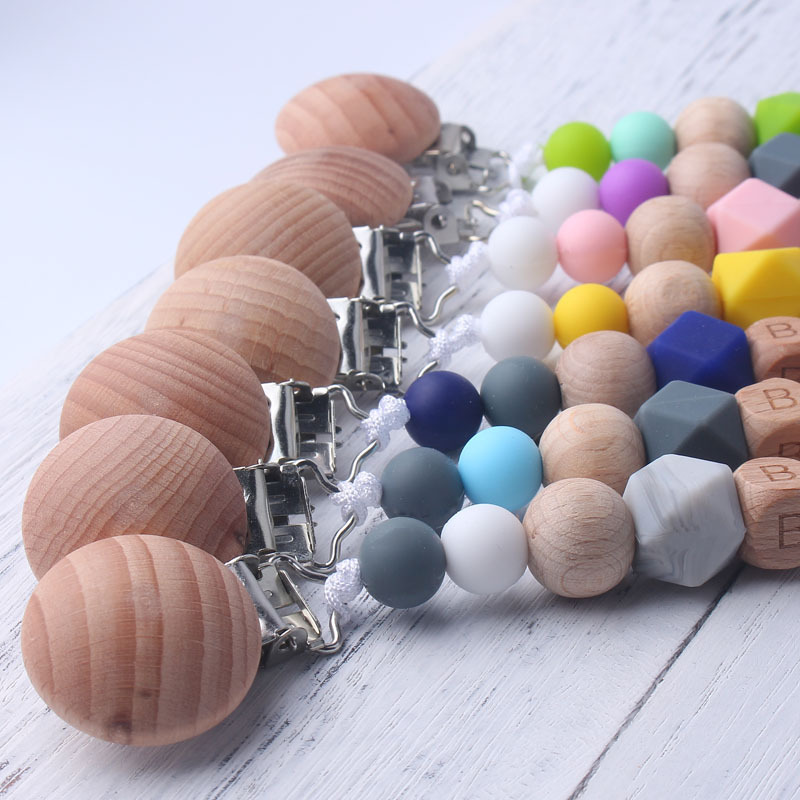Baby-Schnullerclip mit Holz- u – Baby Pacifier Clip Bewertung und Preis