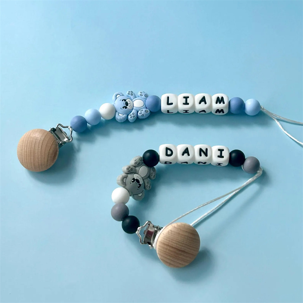 Personalisierte Silikonperlen- – Baby Pacifier Clip Bewertung und Preis