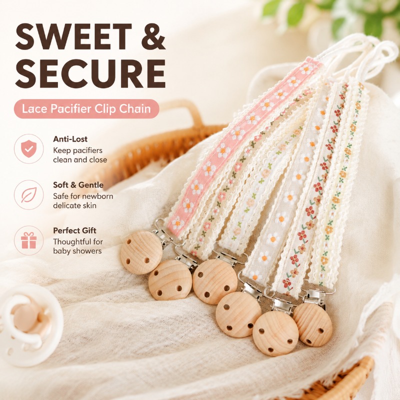 Spitzen-Schnullerkette für Neu – Baby Pacifier Clip Bewertung und Preis